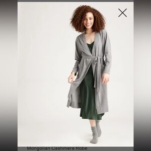 Quince Mongolian Cashmere Robe, NWOT , S
